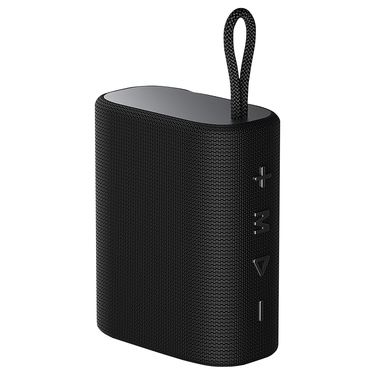 Der Maginon BS-3 Bluetooth Speaker – Kompakter Lautsprecher mit TWS-Technologie und 10 Stunden Betriebszeit – bietet kristallklaren Sound, große Seitentasten, Texturoberfläche und Trageschlaufe für Musikgenuss unterwegs.