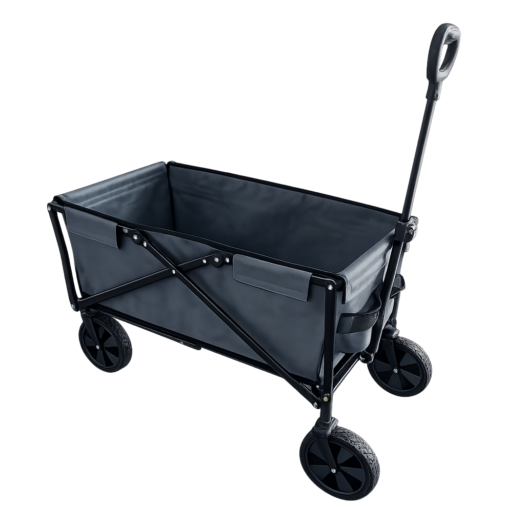 Faltbarer Bollerwagen 90L – robust, leicht & platzsparend