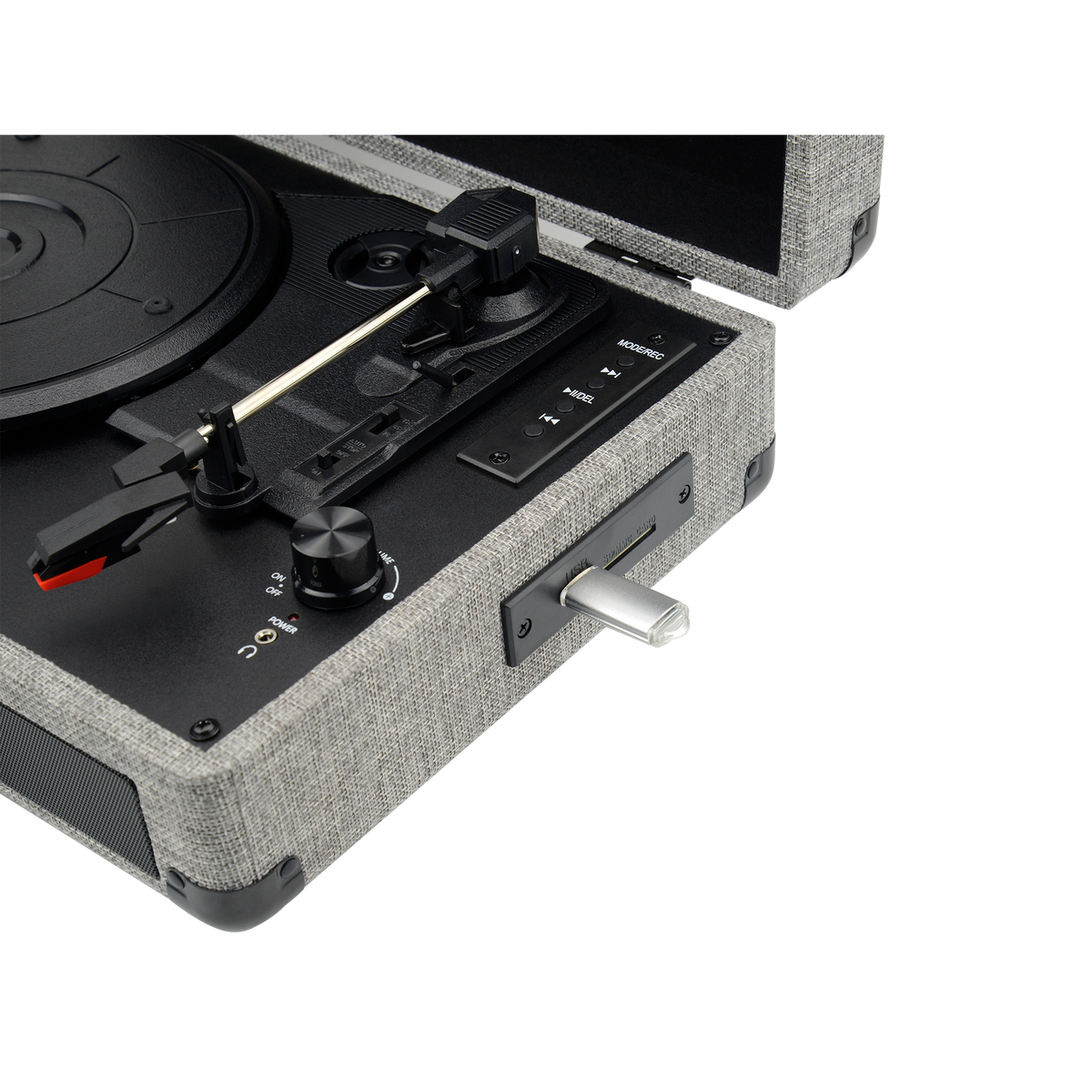 Retro-Plattenspieler RRP-1 – Bluetooth, USB & SD-Karten, Direkte Digitalisierung